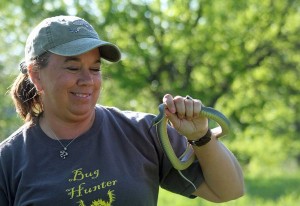 Shelly Cox with Coluber
